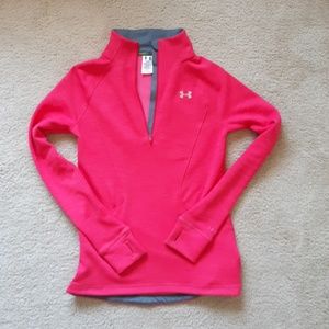 Under Armor Coral Pullover with Thumbholes